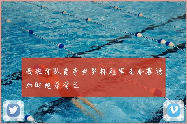 西班牙队首夺世界杯冠军南非赛场加时绝杀荷兰